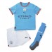 Dres Manchester City Erling Haaland #9 Domaci za djecu 2022-23 Kratak Rukav (+ kratke hlače)